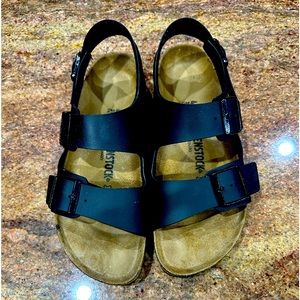 Black Burkenstock Birko-Flo Sandal size 41, 265.